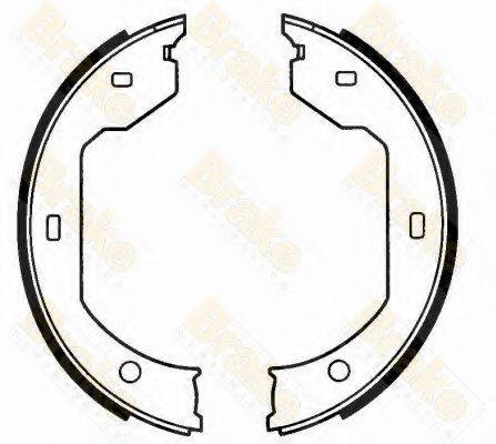 BRAKE ENGINEERING SH2593 Комплект гальмівних колодок, стоянкова гальмівна система