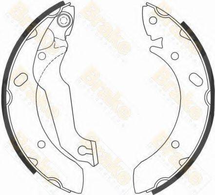 BRAKE ENGINEERING SH2603 Комплект гальмівних колодок