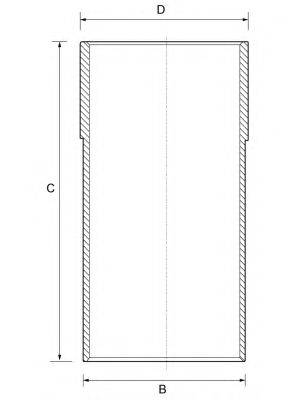 GOETZE ENGINE 1471003000 Гільза циліндра