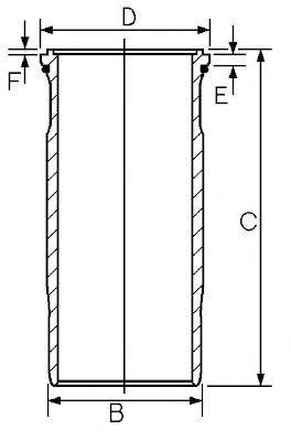 GOETZE ENGINE 1545891000 Гільза циліндра