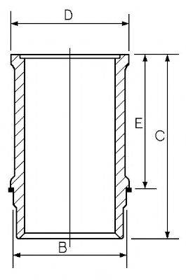 GOETZE ENGINE 004027DLSTD Гільза циліндра