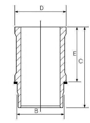 GOETZE ENGINE 1463647000 Гільза циліндра