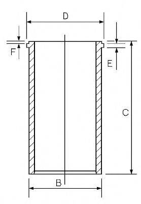 GOETZE ENGINE 1404017000 Гільза циліндра