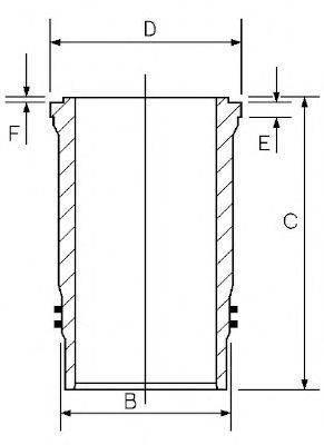 GOETZE ENGINE 1440051010 Гільза циліндра