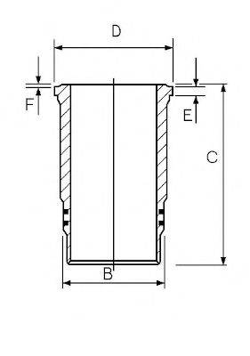 GOETZE ENGINE 1448023000 Гільза циліндра