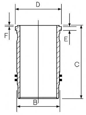 GOETZE ENGINE 1445048000 Гільза циліндра