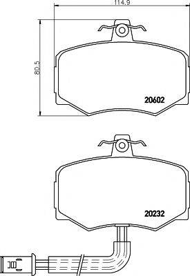 TEXTAR 2023201 Комплект гальмівних колодок, дискове гальмо