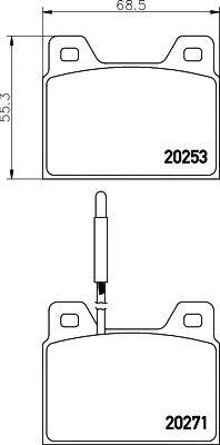 TEXTAR 2025301 Комплект гальмівних колодок, дискове гальмо