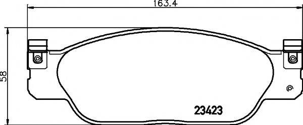 TEXTAR 2342301 Комплект гальмівних колодок, дискове гальмо