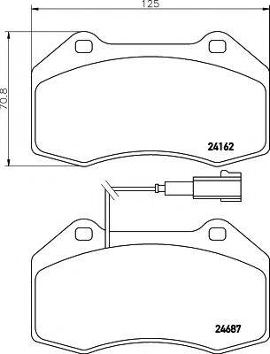 TEXTAR 2416202 Комплект гальмівних колодок, дискове гальмо