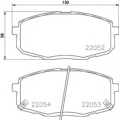 TEXTAR 2205201 Комплект гальмівних колодок, дискове гальмо