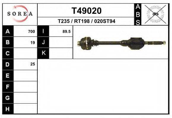 EAI T49020 Приводний вал