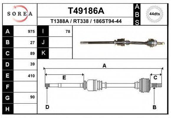 EAI T49186A Приводний вал