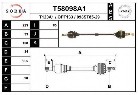 EAI T58098A1 Приводний вал