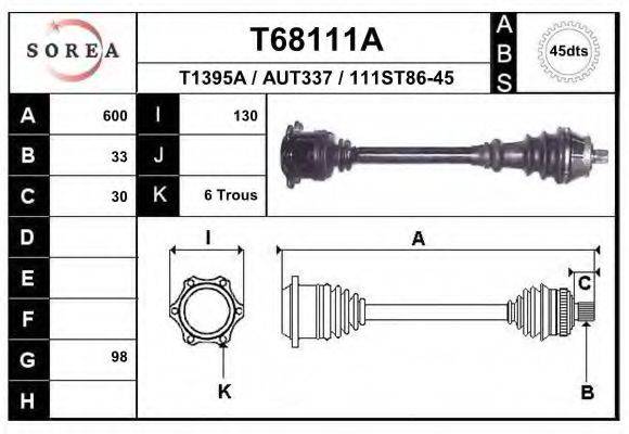 EAI T68111A Приводний вал