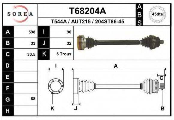 EAI T68204A Приводний вал