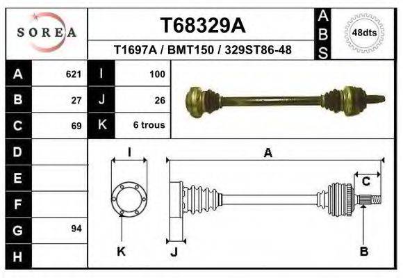 EAI T68329A Приводний вал