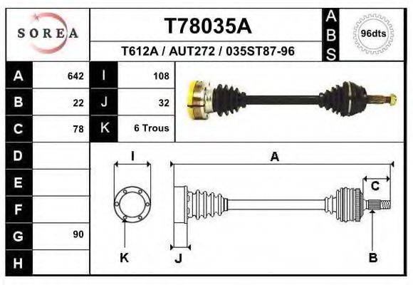 EAI T78035A Приводний вал