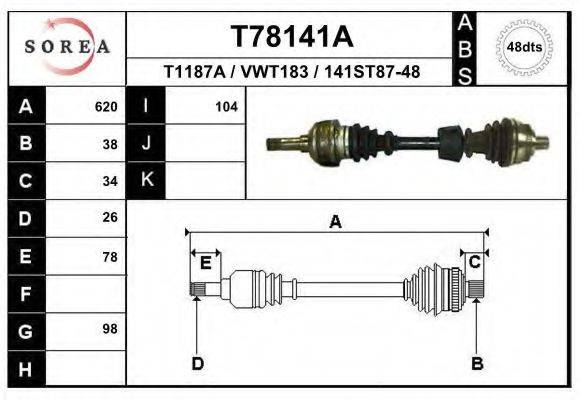 EAI T78141A Приводний вал