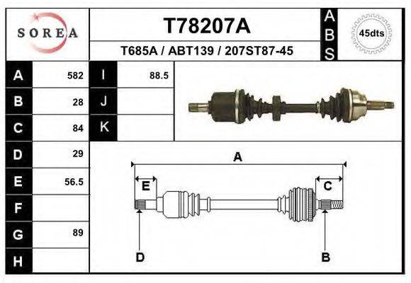 EAI T78207A Приводний вал