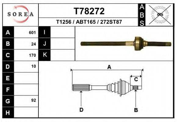 EAI T78272 Приводний вал