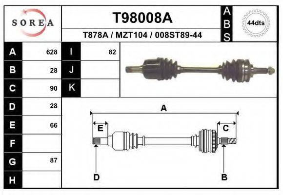 EAI T98008A Приводний вал