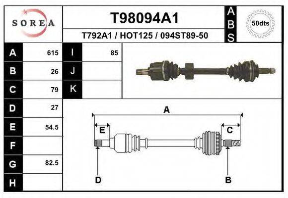 EAI T98094A1 Приводний вал