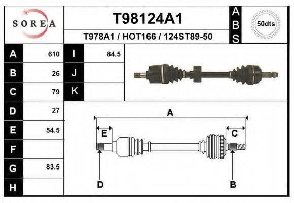 EAI T98124A1 Приводний вал