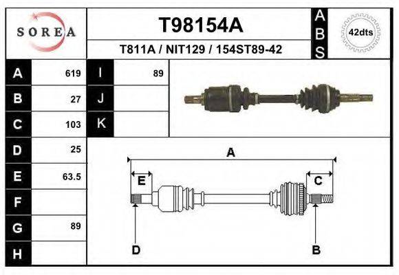 EAI T98154A Приводний вал