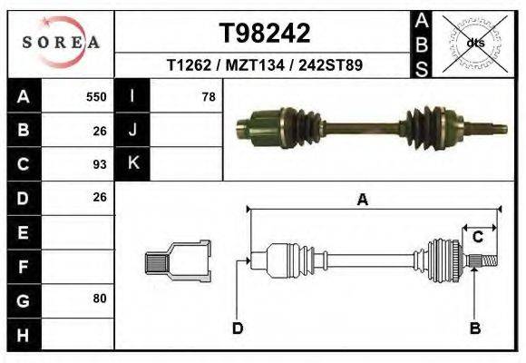 EAI T98242 Приводний вал