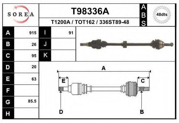 EAI T98336A Приводний вал