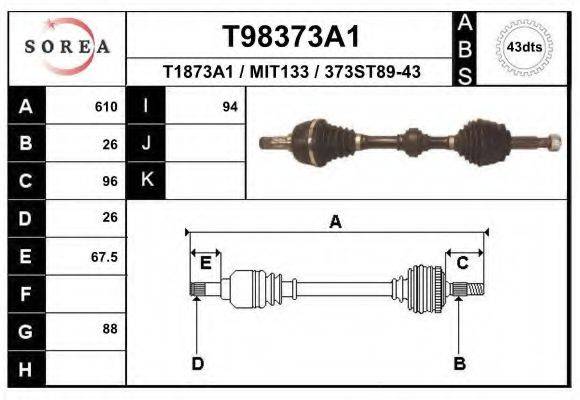 EAI T98373A1 Приводний вал