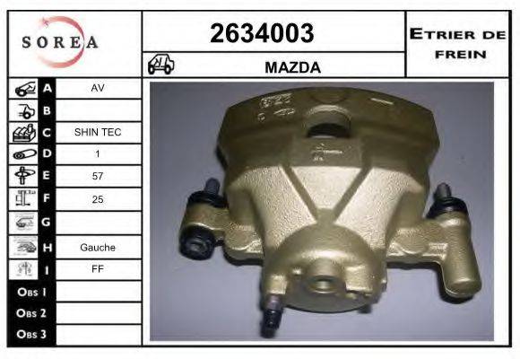 EAI 2634003 Гальмівний супорт