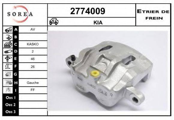 EAI 2774009 Гальмівний супорт