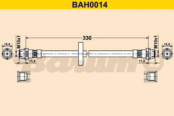 BARUM BAH0014 Гальмівний шланг