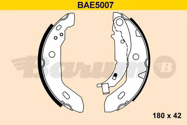 BARUM BAE5007 Комплект гальмівних колодок