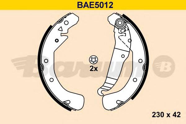 BARUM BAE5012 Комплект гальмівних колодок