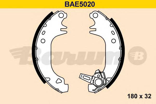 BARUM BAE5020 Комплект гальмівних колодок