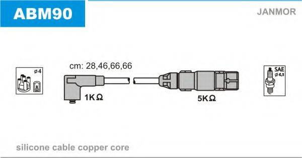 JANMOR ABM90 Комплект дротів запалювання