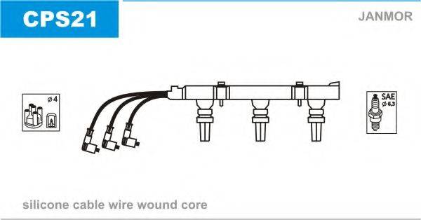 JANMOR CPS21 Комплект дротів запалювання