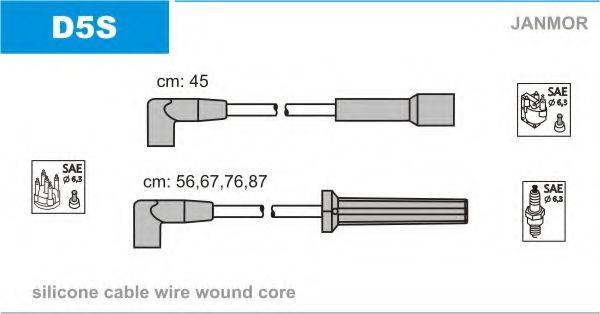 JANMOR D5S Комплект дротів запалювання