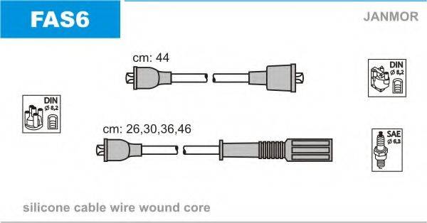 JANMOR FAS6 Комплект дротів запалювання