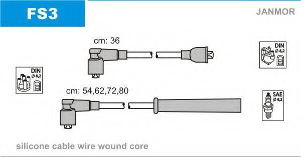 JANMOR FS3 Комплект дротів запалювання