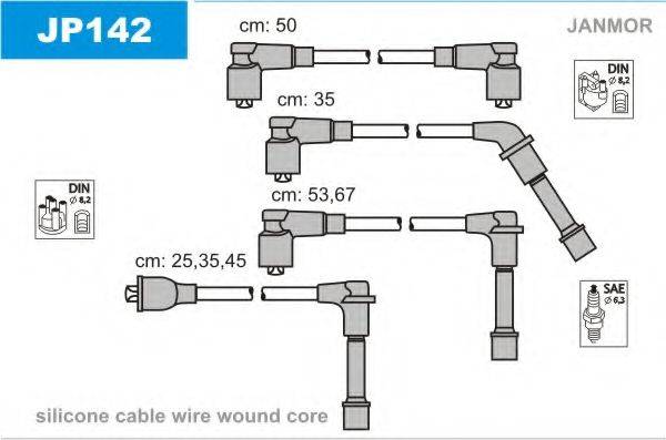JANMOR JP142 Комплект дротів запалювання
