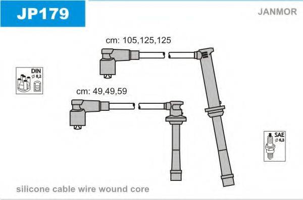 JANMOR JP179 Комплект дротів запалювання
