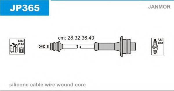 JANMOR JP365 Комплект дротів запалювання