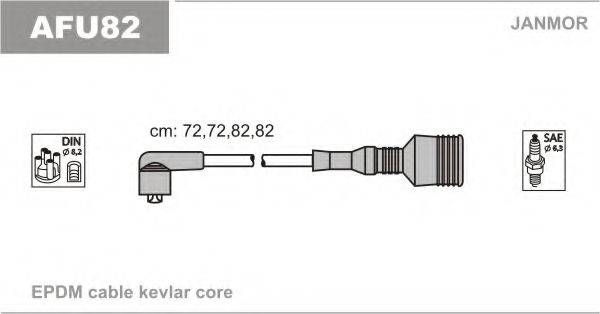 JANMOR AFU82 Комплект дротів запалювання
