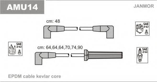 JANMOR AMU14 Комплект дротів запалювання
