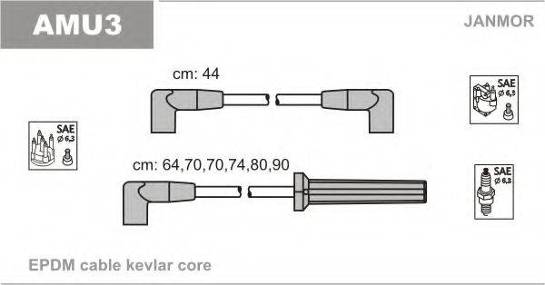 JANMOR AMU3 Комплект дротів запалювання