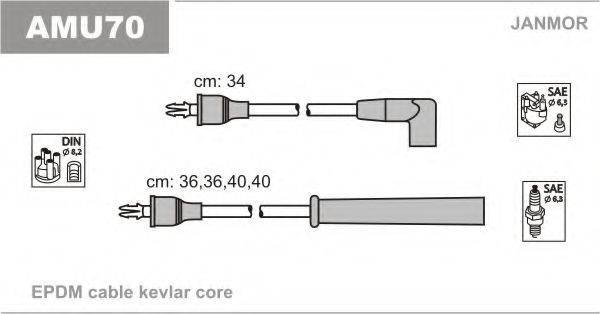 JANMOR AMU70 Комплект дротів запалювання